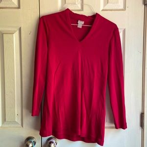 Chicos blouse. Worn once after spilling coffee on another shirt